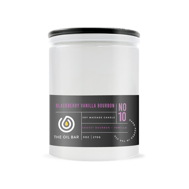 No. 10 Blackberry Vanilla Bourbon Soy Massage Candle