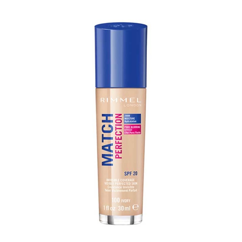 Rimmel Match Perfection Foundation 100 Ivory SPF20