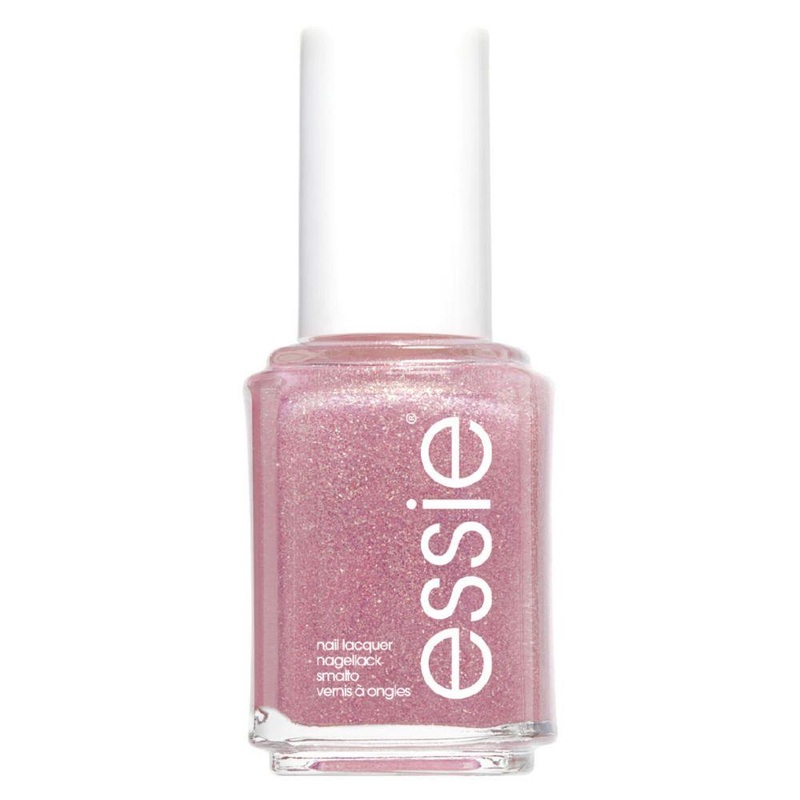 514 Birthday Girl Gold Pink Glitter Nail Polish