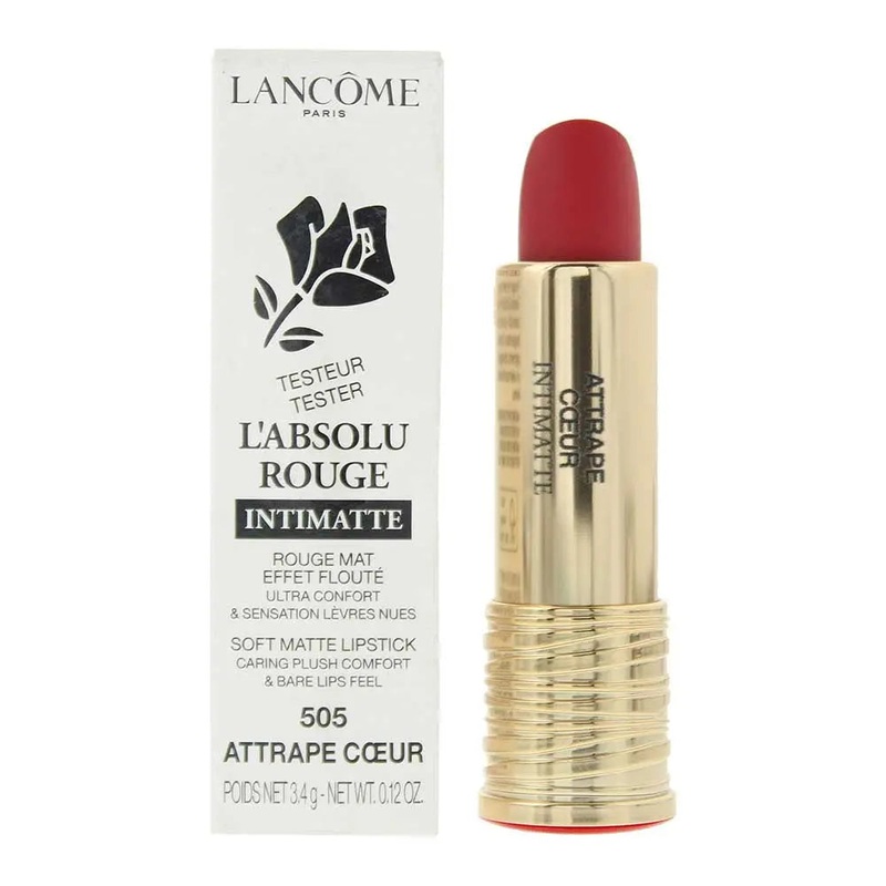 Lancme L’Absolu Rouge Intimatte Tester 505 Attrape Coeur Lipstick 3.4g