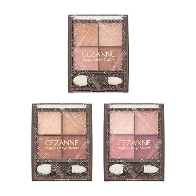 CEZANNE Nuance On Eye Shadow 4g 3 colors 01 Warm Coral
