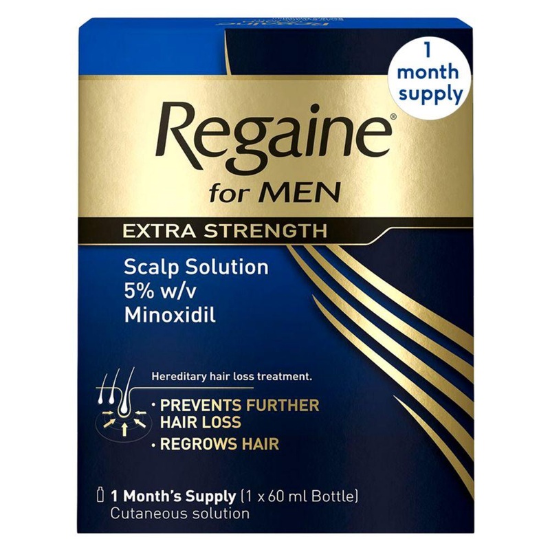 For Men Extra Strength Scalp Solution 5% W/V Cutaneous Solution-1 Months Supply 60 ML