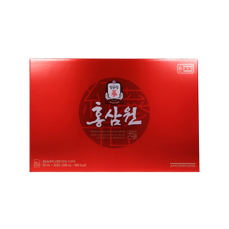 Jung Kwan Jang Hong Sam Won Pouch Korean Red Ginseng 1 box 50ml x 20ea