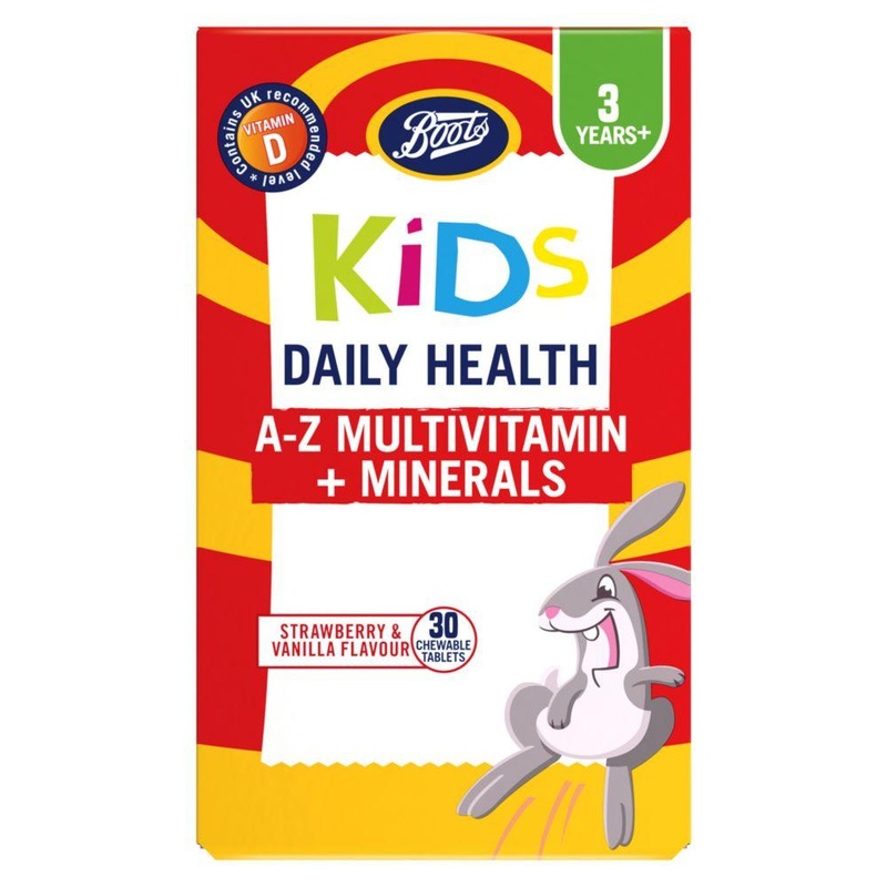 Kids Daily Health A-Z Multivitamin + Minerals – 30 Chewable Tablets