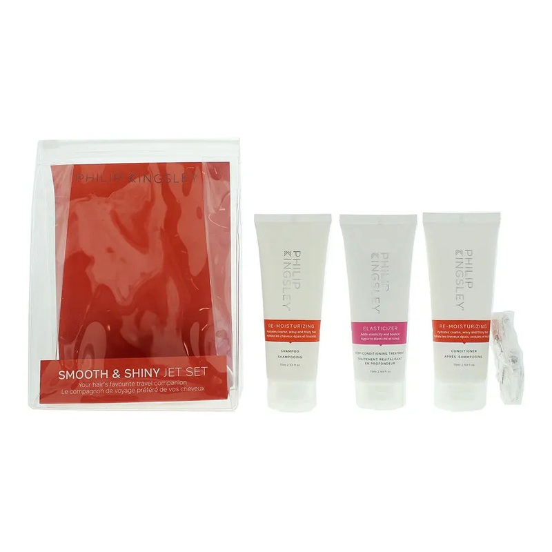 Philip Kingsley 3 Piece Gift Set: Re-Moisturizing Shampoo 75ml – Re-Moisturizing Conditioner 75ml – Elasticizer 75ml