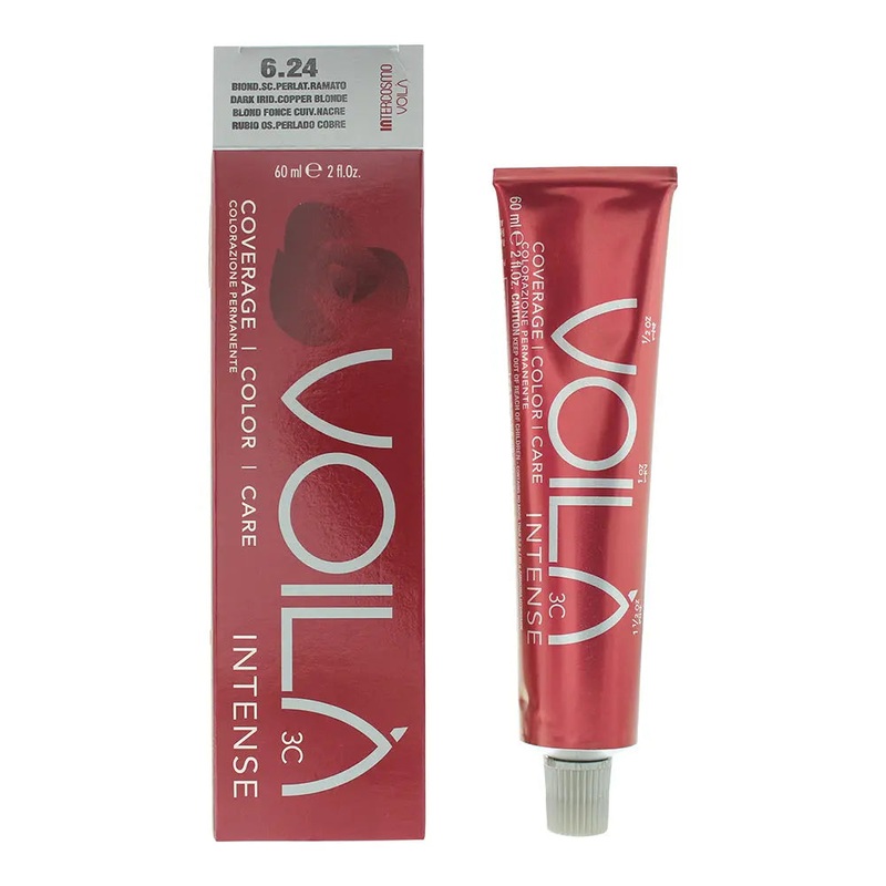 Intercosmo Voil 3C Intense 6.24 Dark Iridescent Copper Blonde Hair Colour 60ml