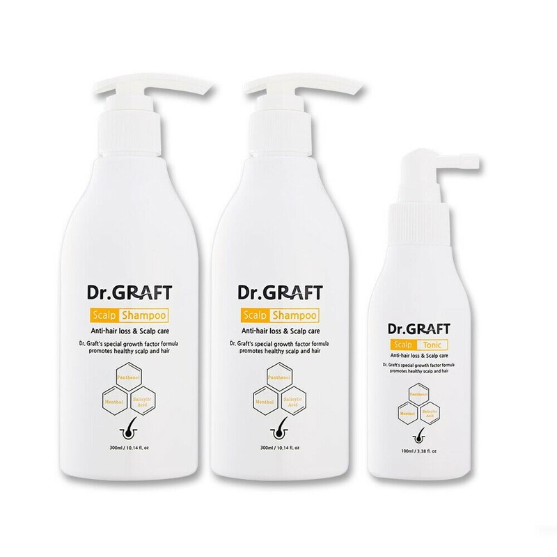 Dr.GRAFT Gift SET – 2 Scalp Shampoo and 1 Scalp Tonic