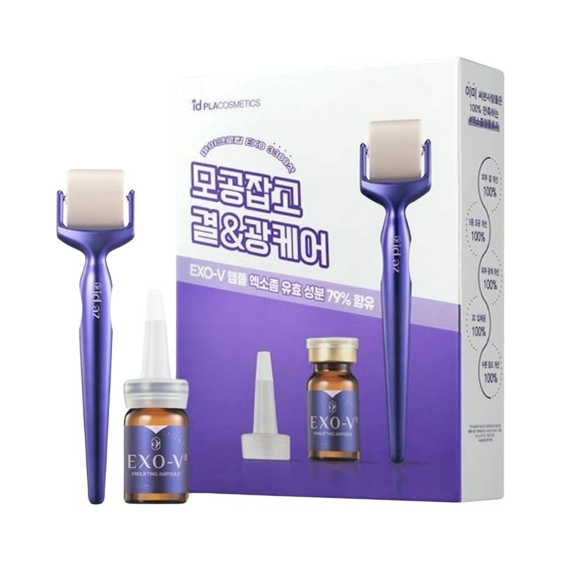 id PLACOSMETICS Exo-V Prolifting Pore Care Set (Lifting Ampoule 5ml+MTS Roller)