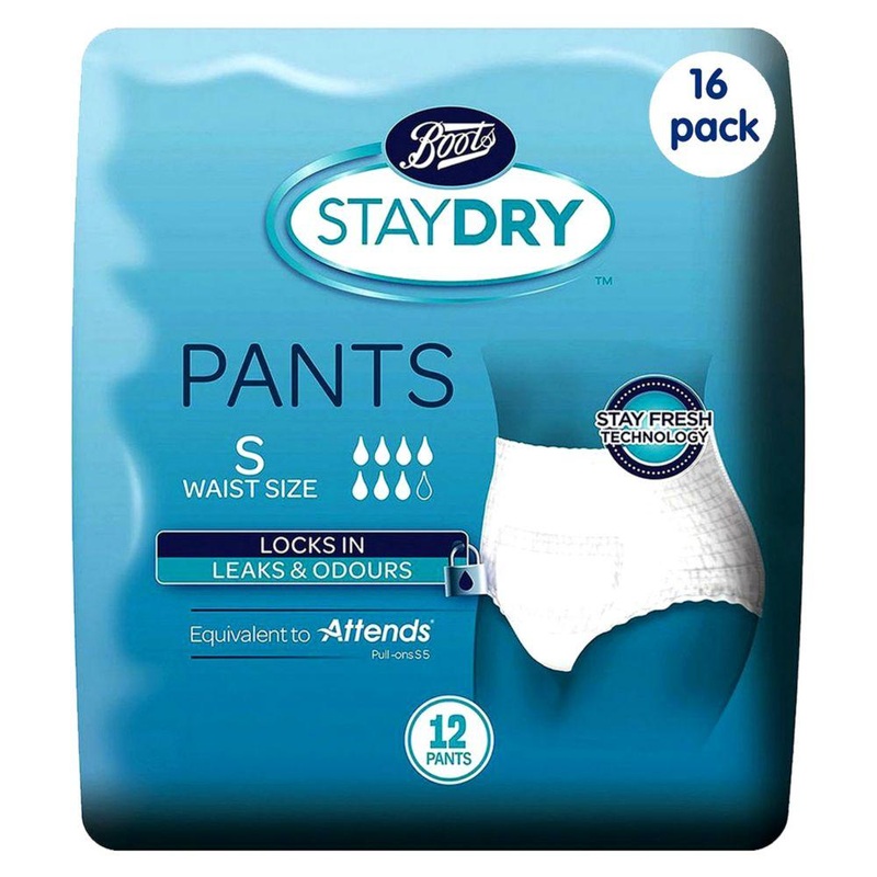 Staydry Pants Small – 192 Pants (16 Pack Bundle)