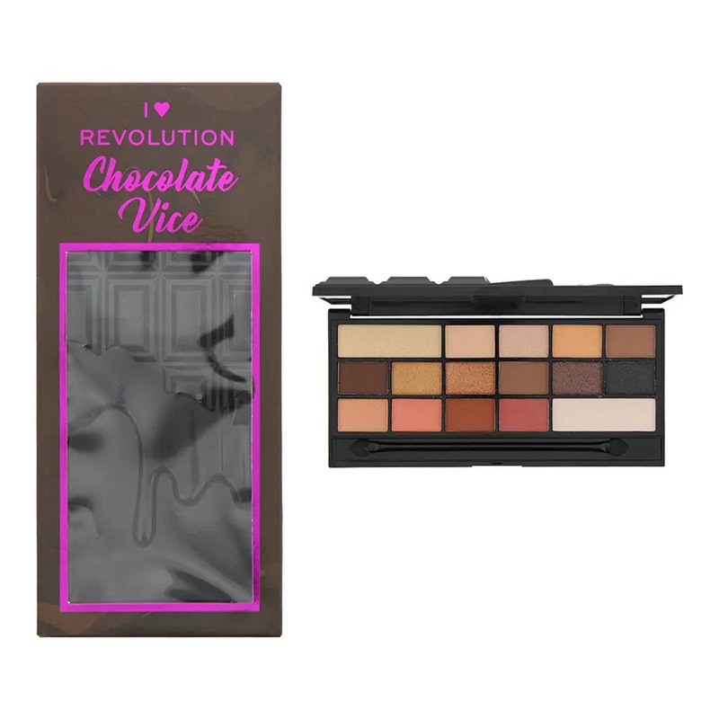 Revolution I Heart Revolution Chocolate Vice Eye Shadow Palette 14 x 1.22g – 2 x 2.44g