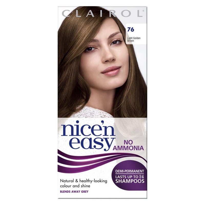 Nice N Easy No Ammonia Semi-Permanent Hair Dye 76 Light Golden Brown