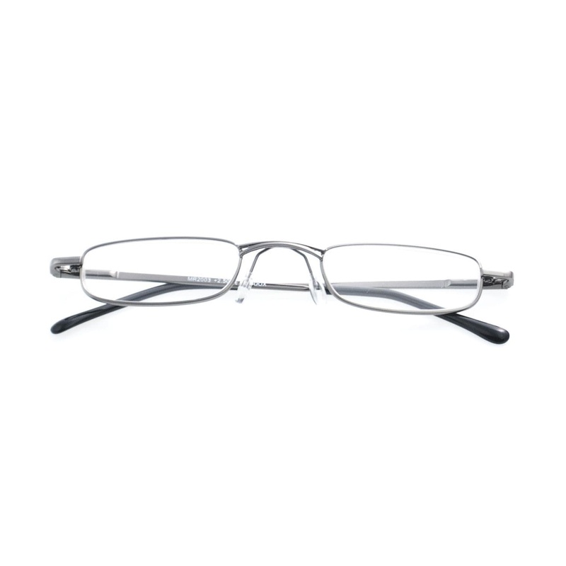 Slim Reading Glasses Gun Grey +3.00