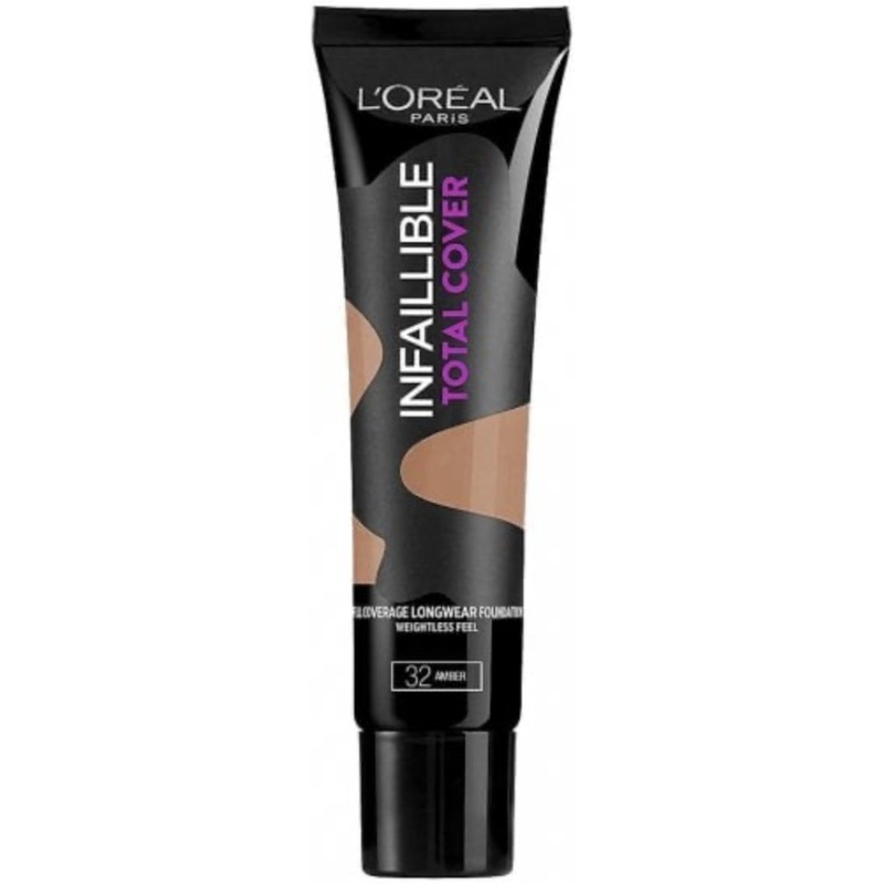 LOreal Infalible Total Cover Foundation 32 Amber