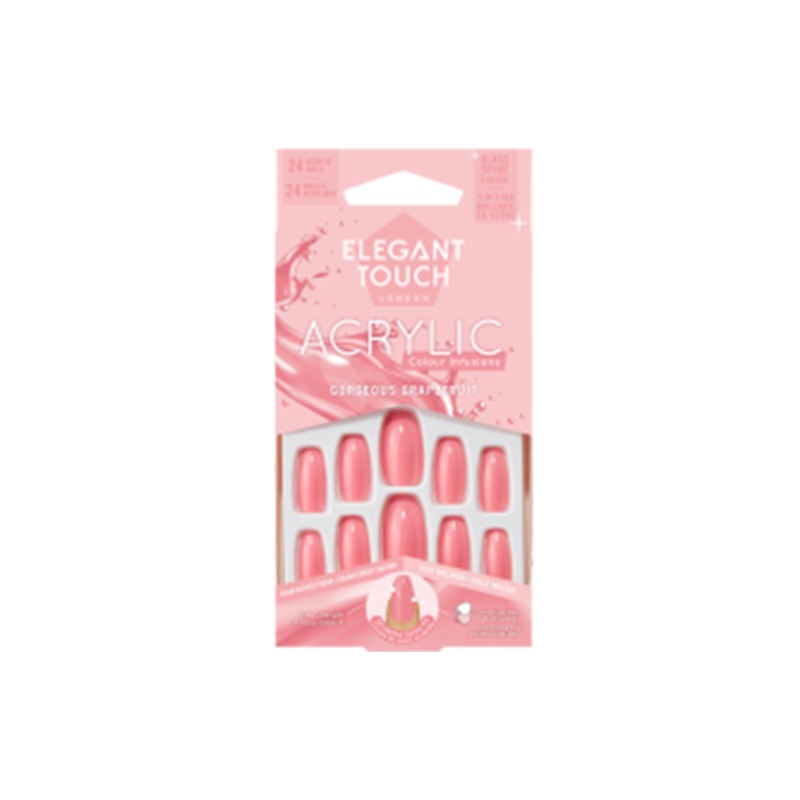 Elegant Touch False Nails Gorgeous Grapefruit