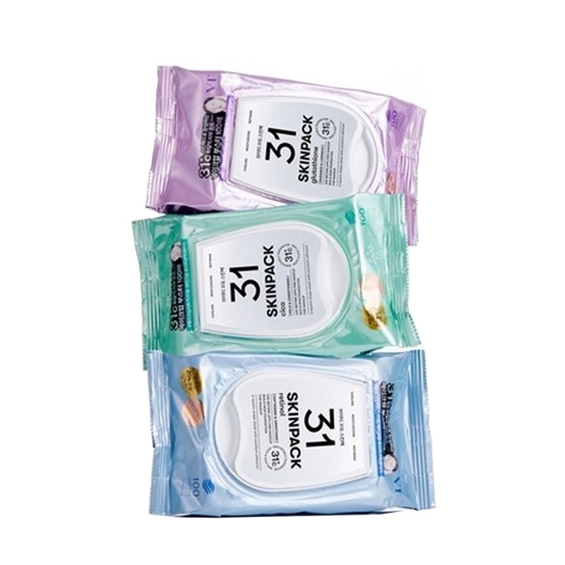 VT Cosmetics Embossed Texture Makeup Boosting Treatment Pack 100ea 3 types VT Mild 31 Degree Skin Pack (Deep Calming Care)