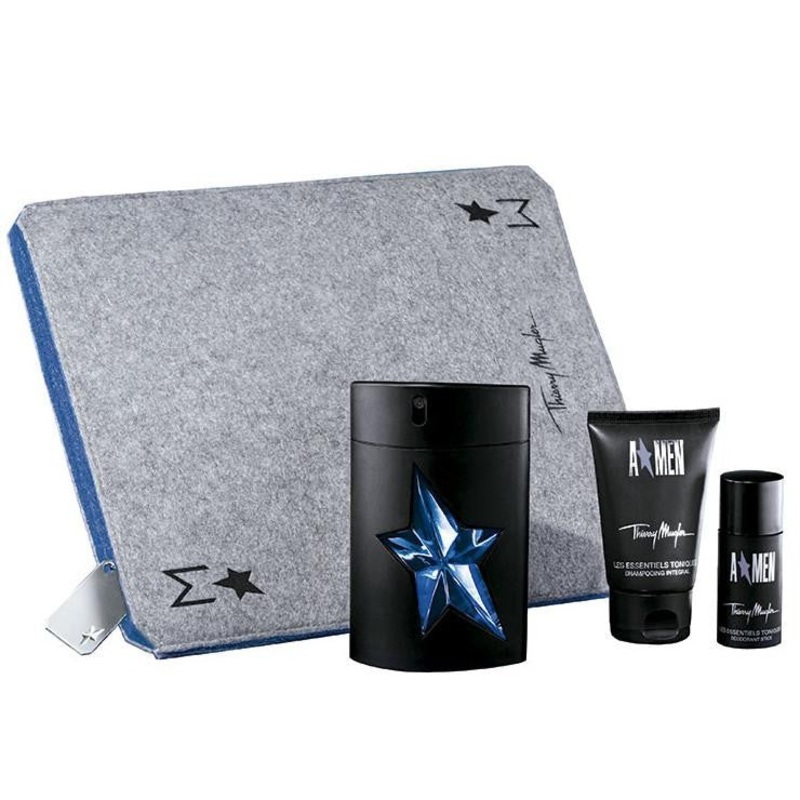 Thierry Mugler A Men 4pc Set 100ml EDT (M)