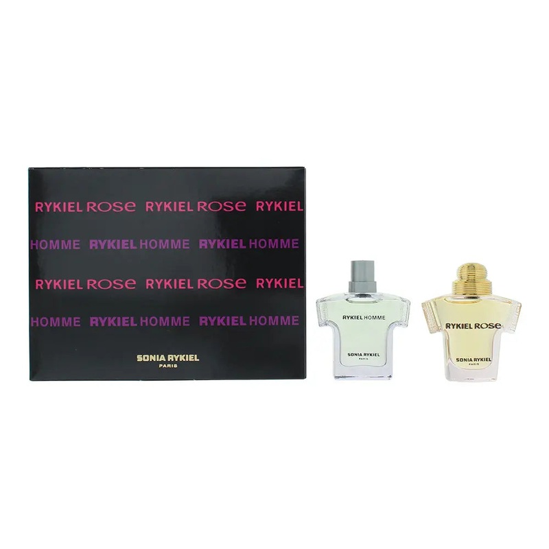 Sonia Rykiel Mini 2 Piece Gift Set Not For Sale: Rose Eau de Parfum 7.5ml – Homme Eau de Toilette 7.5ml