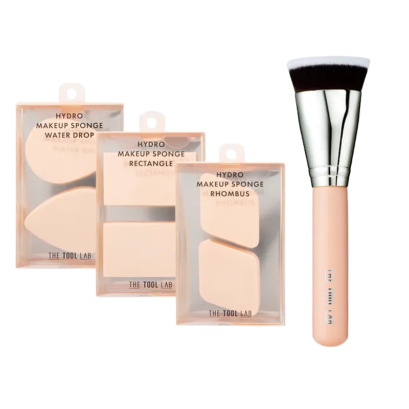 THE TOOL LAB Hydro Sponge (2-Pack) + 101S Multitasker Small Brush