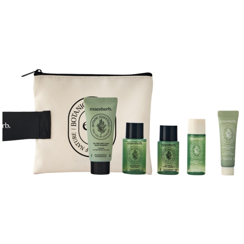 essenherb Tea Tree Trial Set Travel Kit (5 Items)