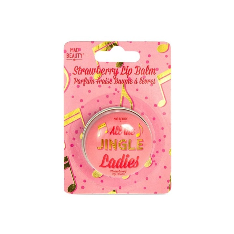 Mad Beauty All The Jingle Ladies Strawberry Lip Balm