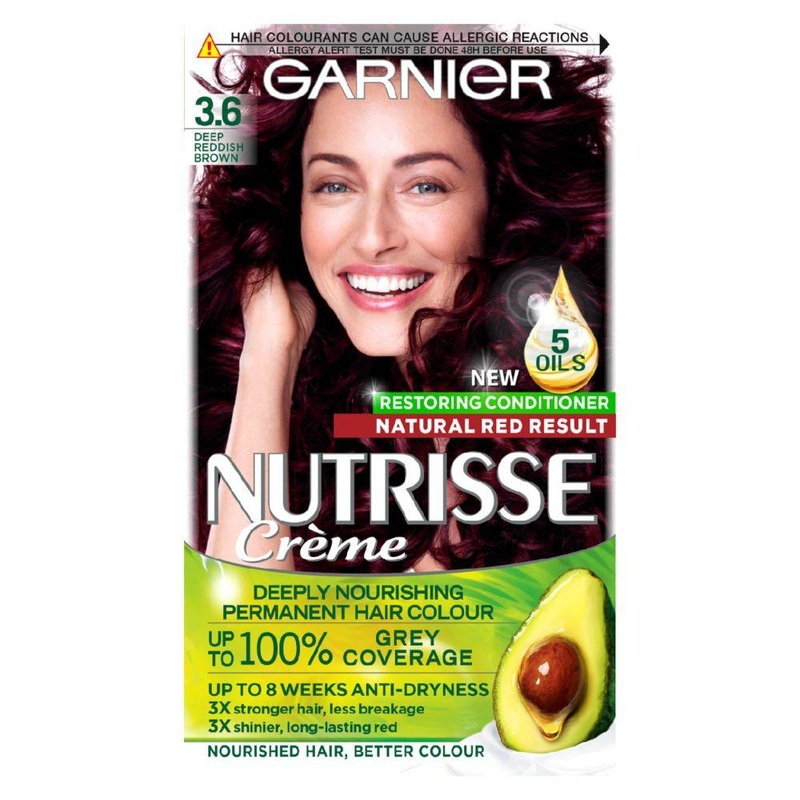 Nutrisse 3.6 Deep Reddish Brown Permanent Hair Dye