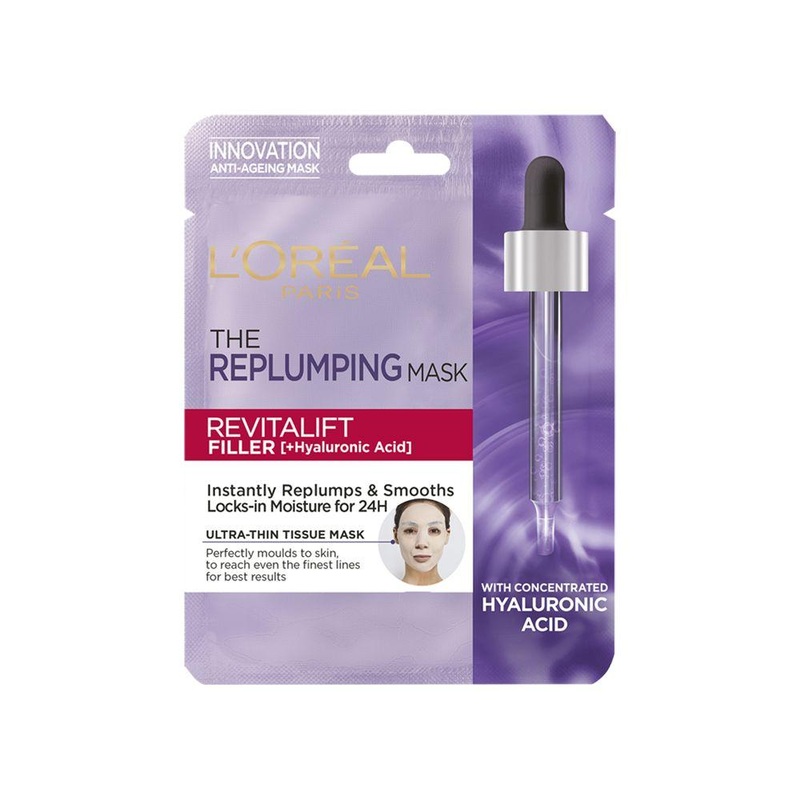L’Oreal Paris Revitalift Filler Hyaluronic Acid Replumping Tissue Mask