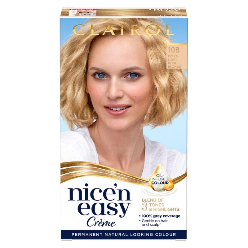 Nice N Easy Permanent Hair Dye 10B Extra Light Beige Blonde (Formerly Shade: 9.5B) 177Ml