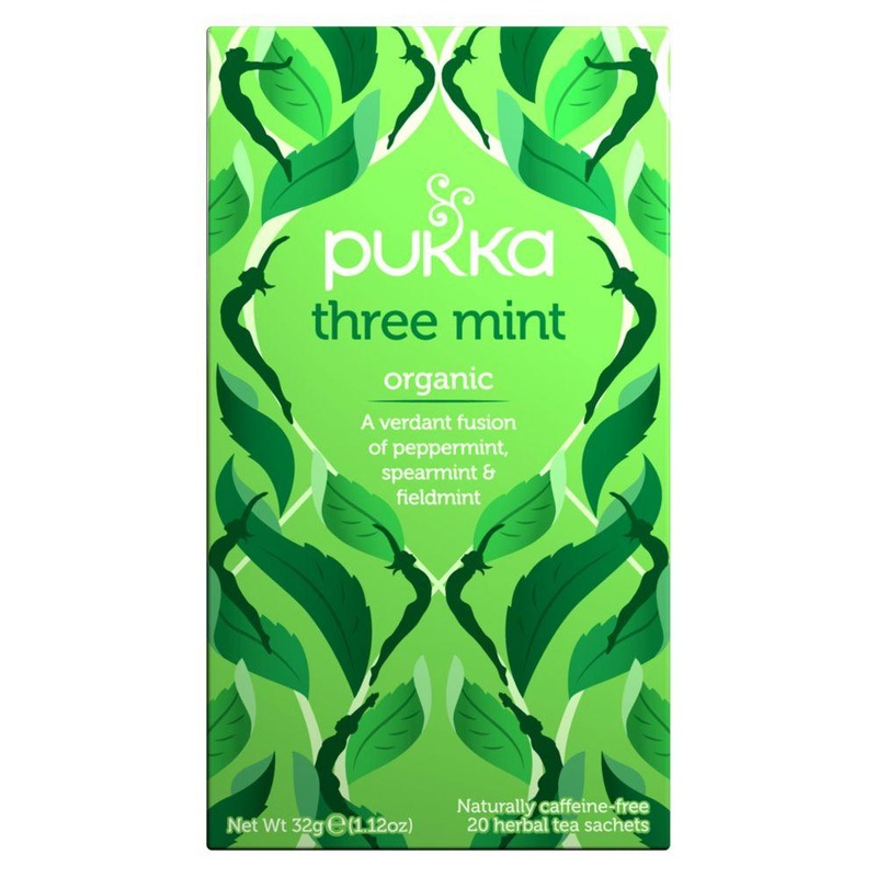Organic Three Mint Herbal Tea Sachets – 32G