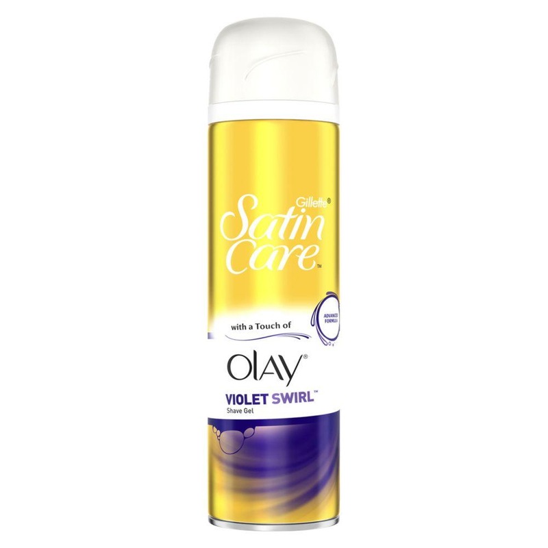 Satin Care & Olay Women’S Shaving Gel Violet Swirl 200Ml