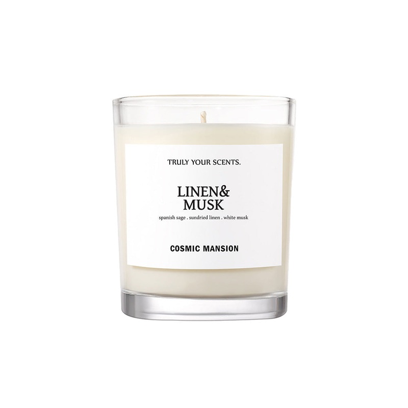 COSMIC MANSION Candle #LINEN & MUSK 180g / 250g 180g(without lid + basic box)