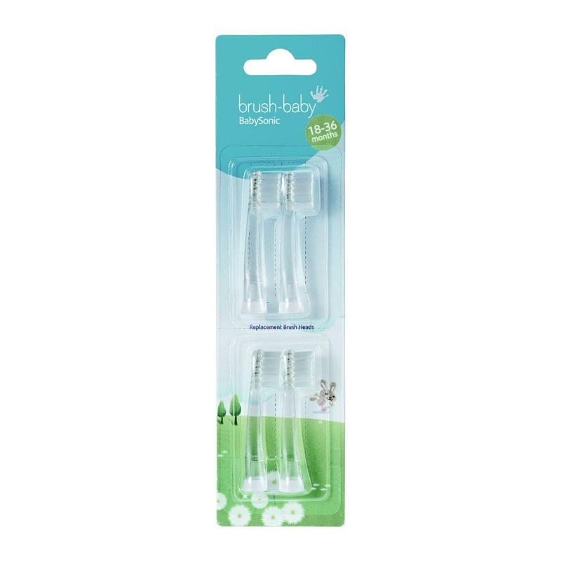Baby Sonic Replacement Heads 18-36M 4 Pack