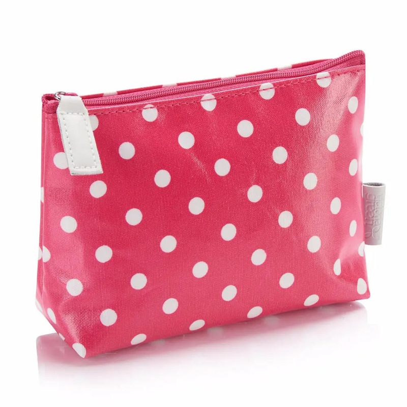 Victoria Green Polka dot make-up bag