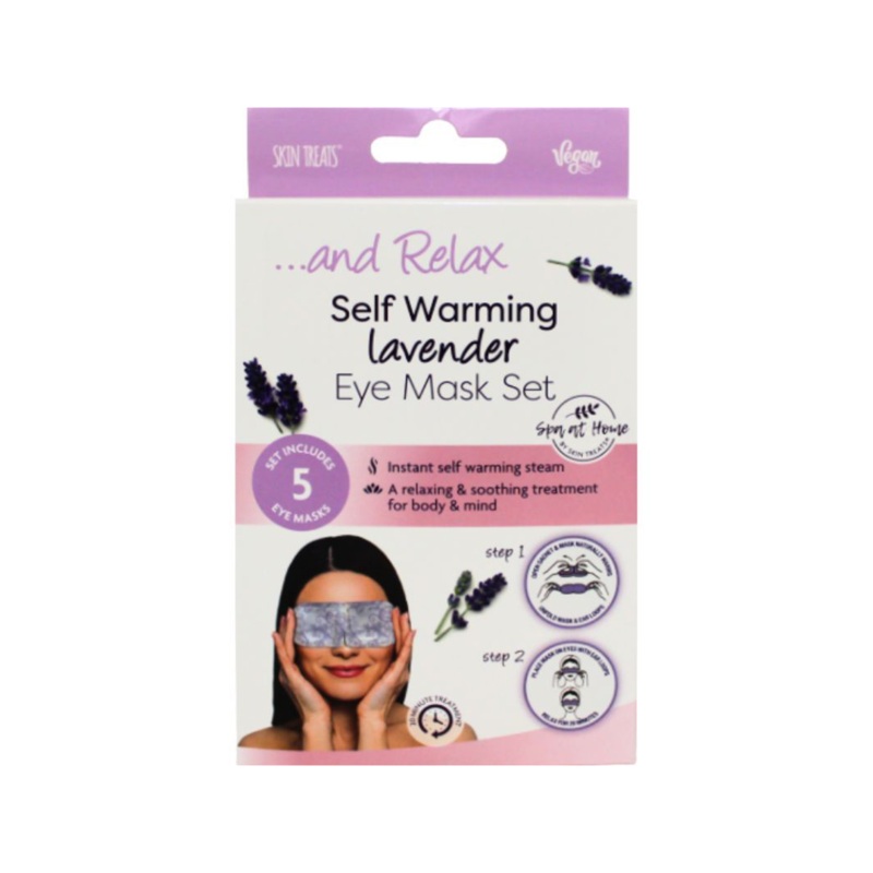Skin Treats Self Warming Lavender Eye Mask 5 Piece