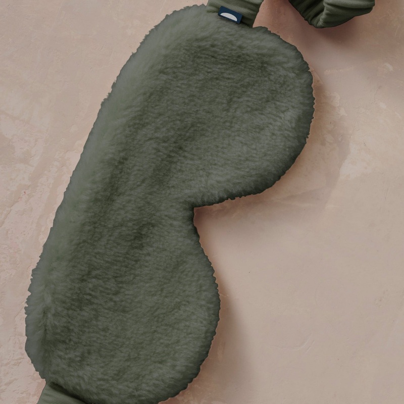 Merino Knit Fleece Sleep Mask – Olive Grove