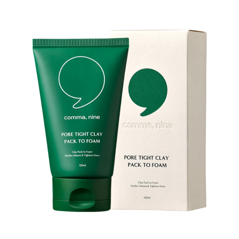 COMMANINE 3-in-1 Pore Tight Clay Pack-to-Foam Cleanser 120ml