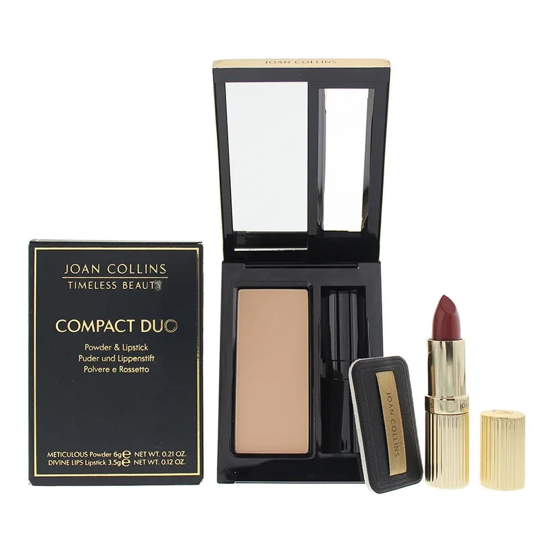Joan Collins Compact Duo Powder 6g – Sabina Cream Lipstick 3.5g