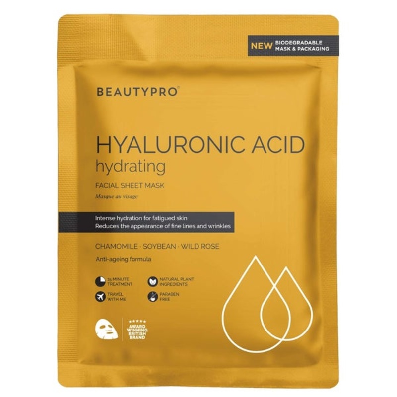 BeautyPro Hyaluronic Hydrating Face Sheet Mask