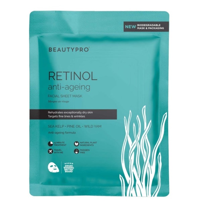 BeautyPro Retinol Anti-Ageing Face Sheet Mask