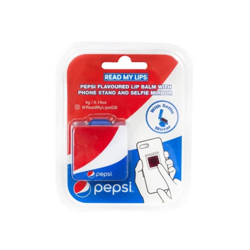 Read My Lips pepsi Lip Balm W Phone Stand & Selfie Mirror