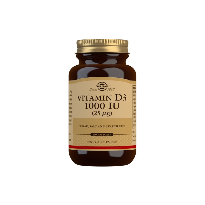 Vitamin D3 1000 IU (25g) 100 capsules