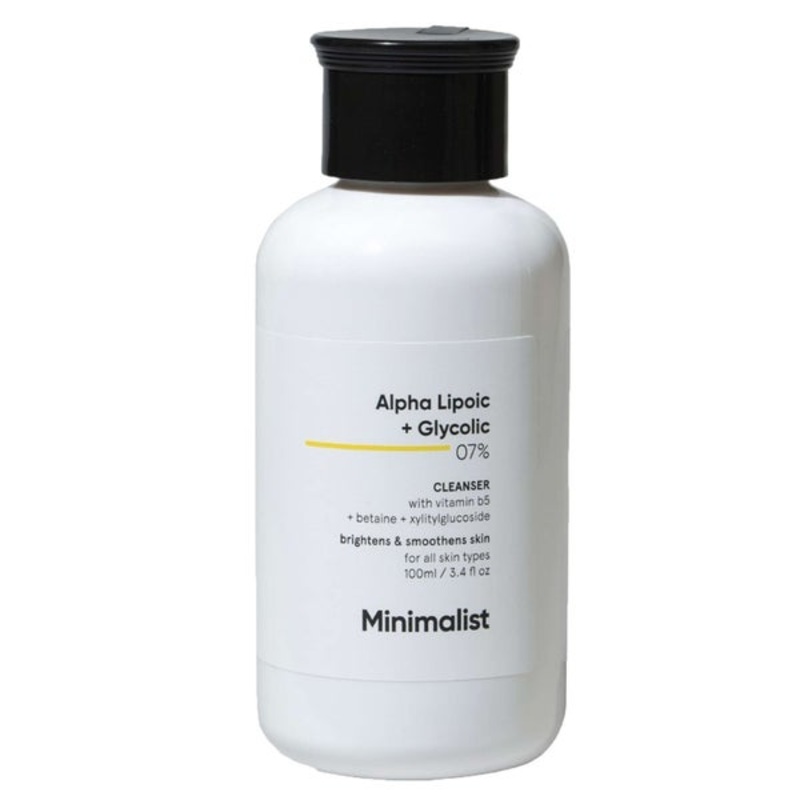 Minimalist Skin Care Alpha Lipoic + Glycolic 07% Cleanser 100ml