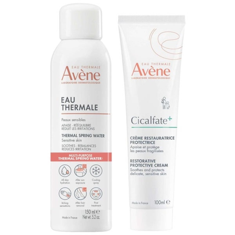 Avne Bundles Duo: Cicalfate+ Restorative Protective Cream 100ml, Thermal Spring Water Spray 150ml
