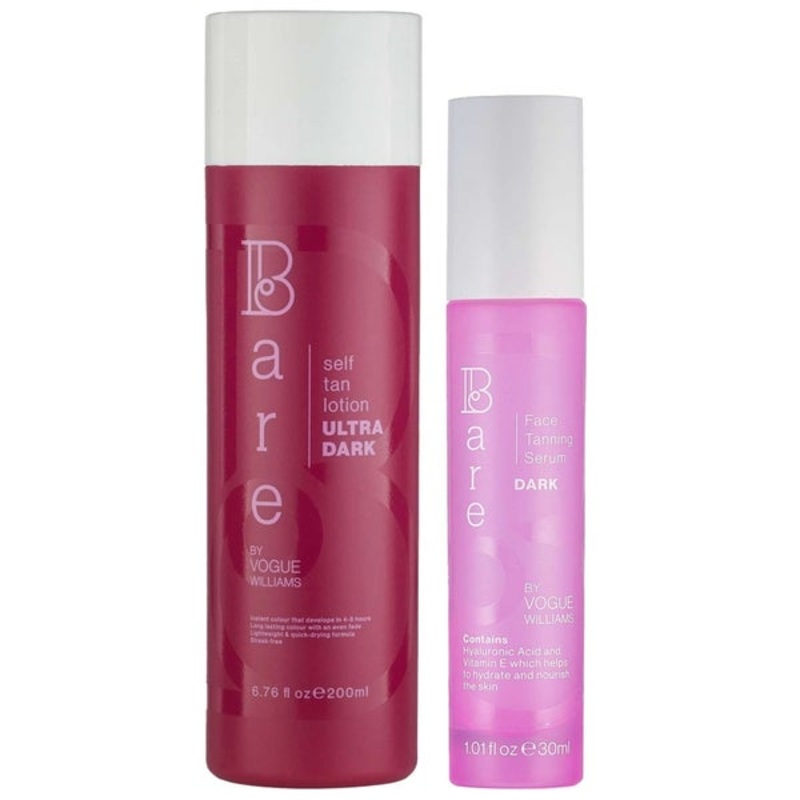 Bare by Vogue Bundles Duo: Body Self Tan Lotion Ultra Dark 200ml & Face Tanning Serum Dark 30ml