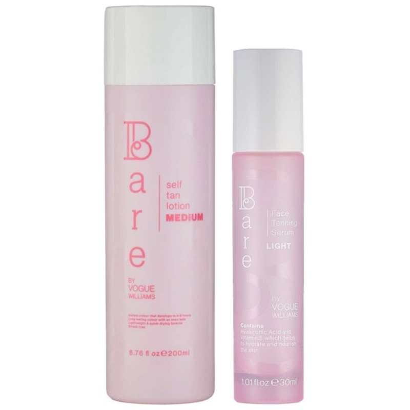 Bare by Vogue Bundles Duo: Tanning Serum Light 30ml & Body Self Tan Lotion Medium 200ml