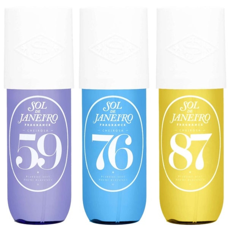 Sol De Janeiro Trio: Cheirosa Delcia Drench 59 Perfume Mist 90ml, 76 Perfume Mist 90ml & Rio Radiance 87 Perfume Mist 90ml