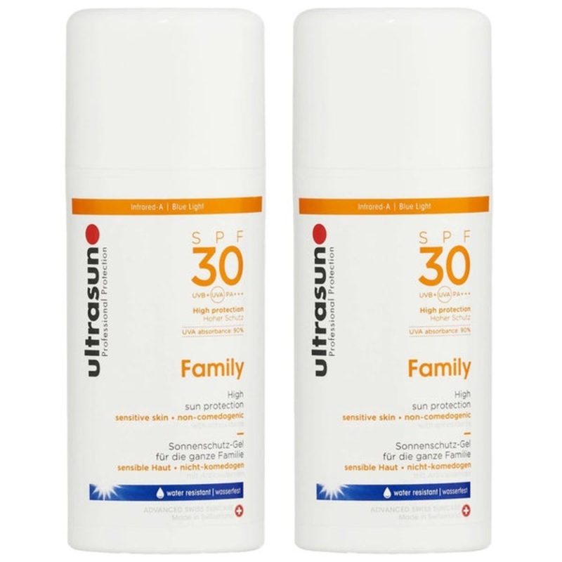 Ultrasun Bundles Duo: Sun Protection For Sensitive Skin Family SPF30 100ml x 2