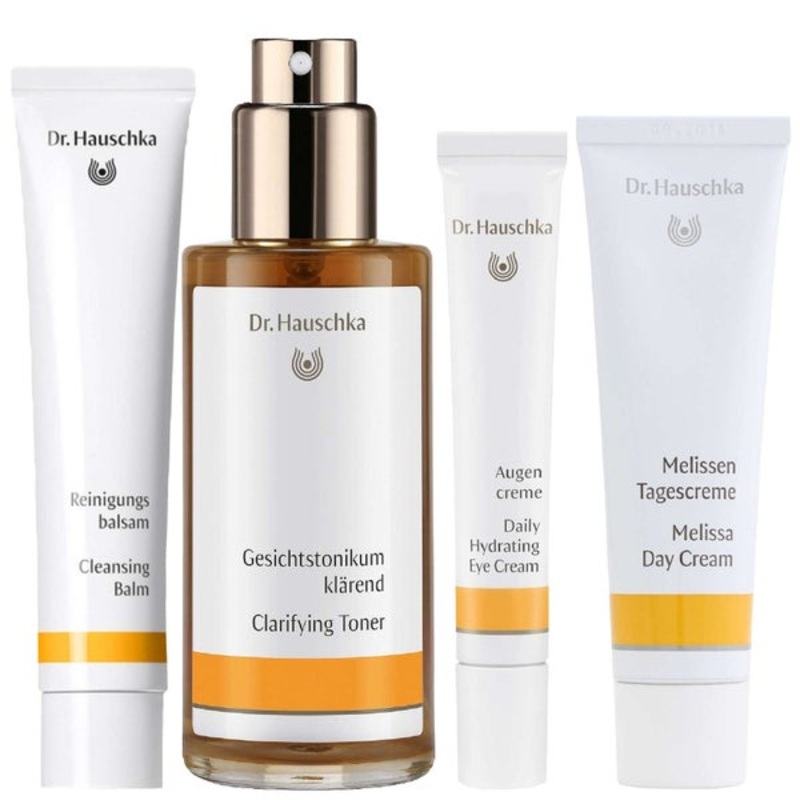 Dr. Hauschka Bundles Set: Cleansing Balm 75ml, Clarifying Toner 100ml, Eye Cream 12.5ml & Melissa Day Cream 30ml