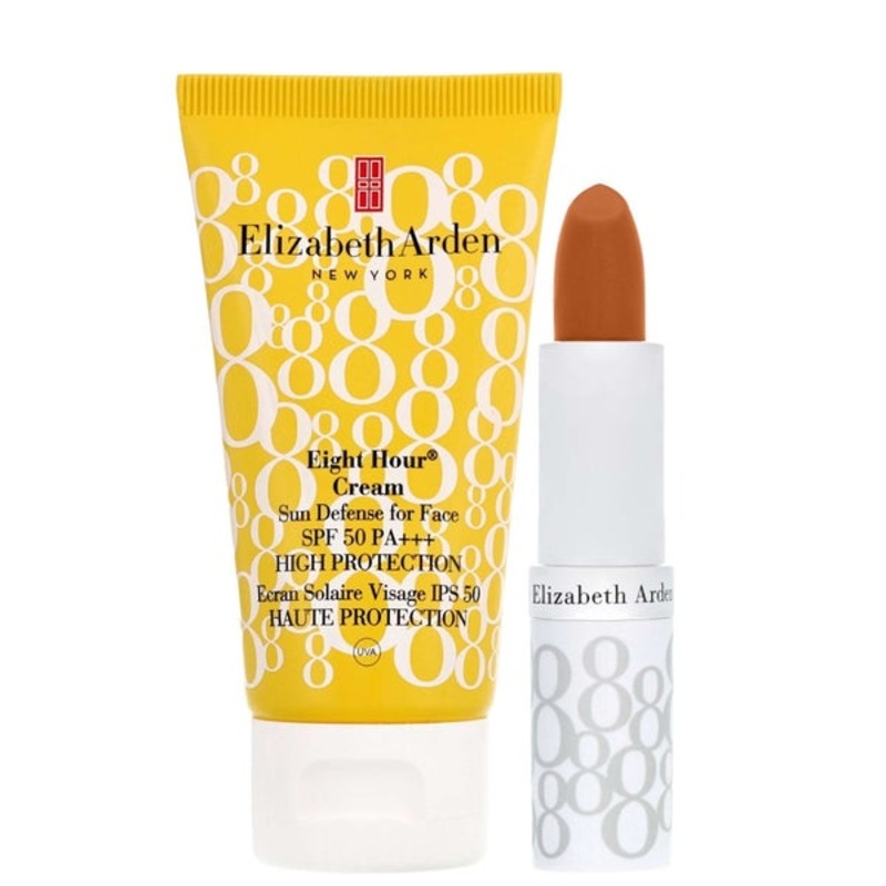 Elizabeth Arden Bundles Duo: Eight Hour Lip Protectant SPF15 01 Honey 3.7g and Face Cream SPF50 50ml