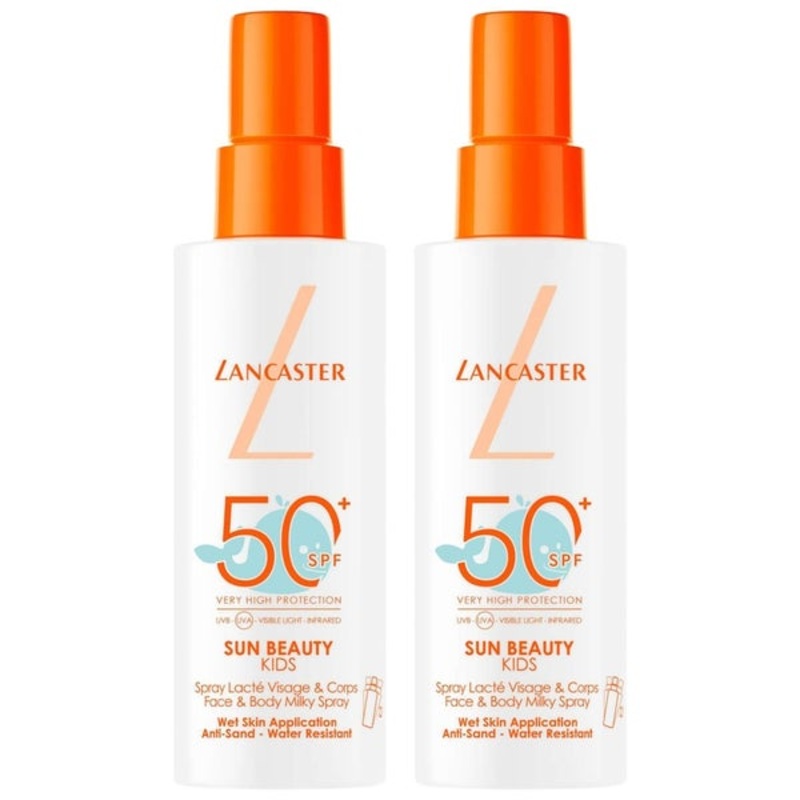 Lancaster Bundles Duo: Sun For Kids Face & Body Milky Spray SPF50+ 150ml x 2