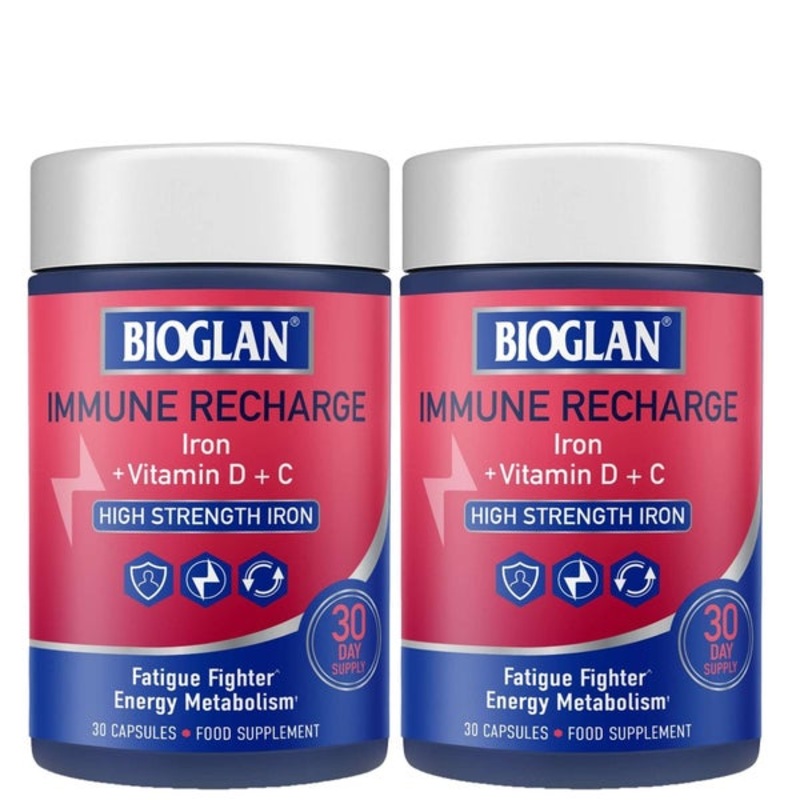 Bioglan Immune Recharge Fatigue Fighter Energy Metabolism 2 x 30 Capsules